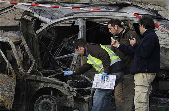 Samochód-pułapka wybuchł w stolicy Hiszpanii