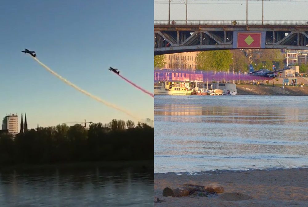 Ależ widok! Przeciągnęli flagę Polski pod trzema mostami