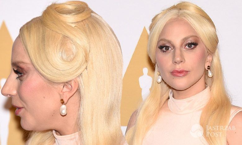 Elegancka suknia, intrygująca fryzura, szczupła sylwetka... Lady Gaga na spotkaniu przed Oscarami wyglądała pięknie!
