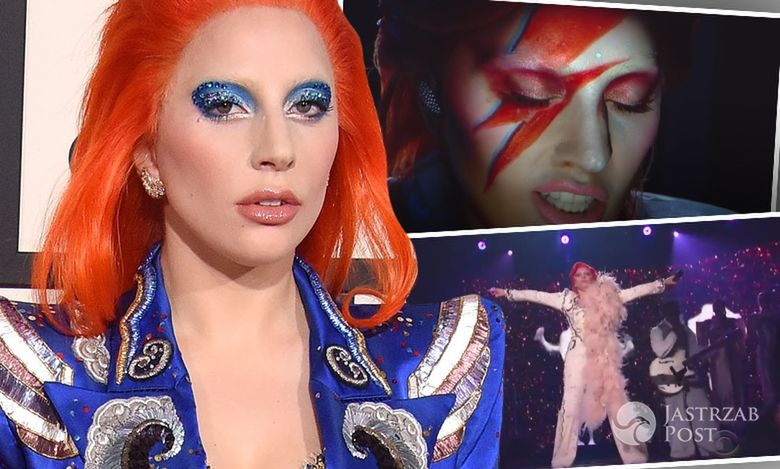 Lady Gaga jako David Bowie na Grammy 2016