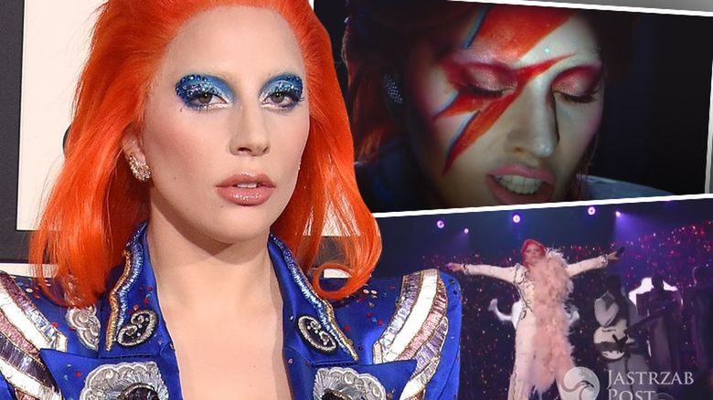 Lady Gaga jako David Bowie na Grammy 2016