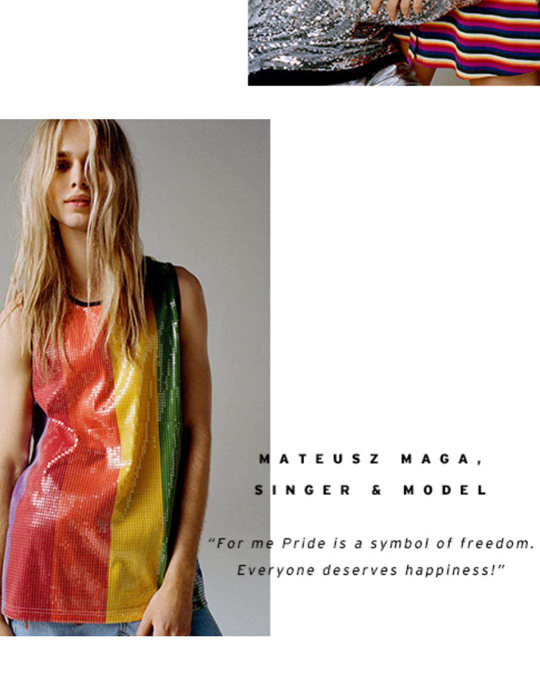 Mateusz Maga w kampanii TOPSHOP Pride