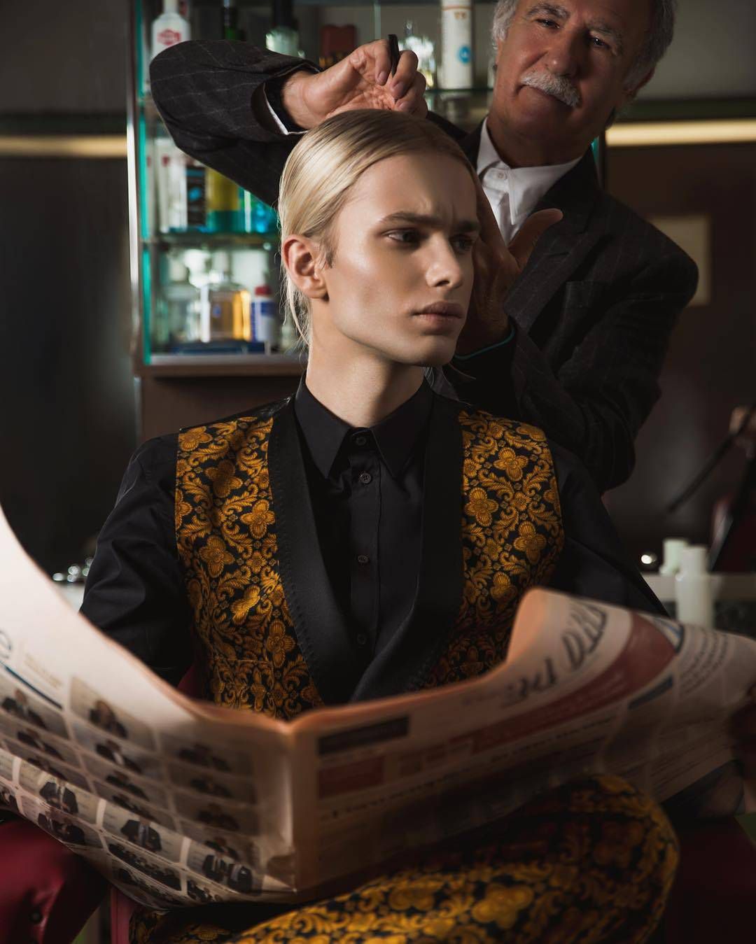 Mateusz Maga w sesji Gucci i Prada