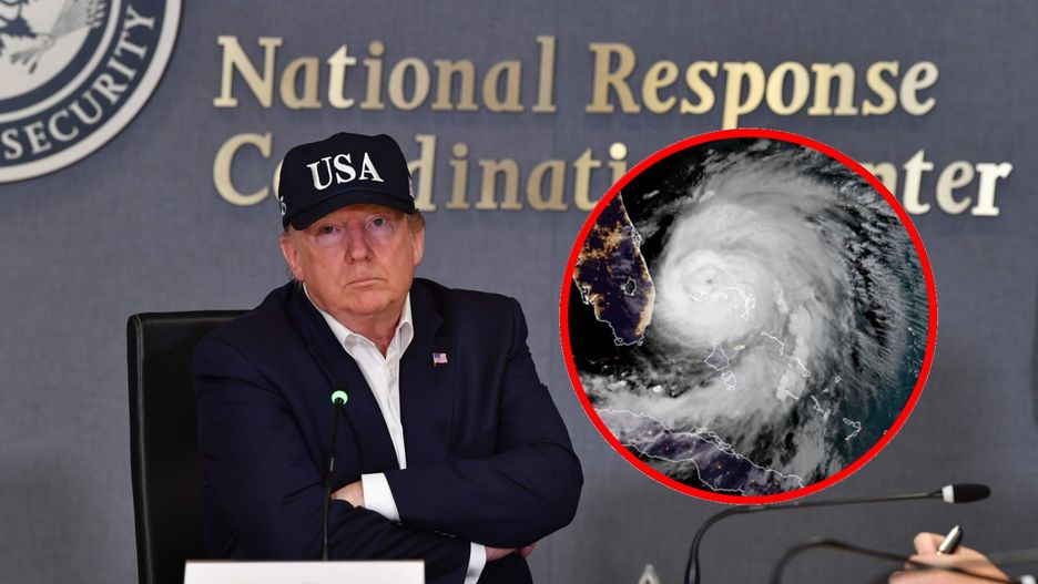 Huragan Dorian zatrzymał Donalda Trumpa? Większość Polaków - biorących udział w badaniu Ariadny - uważa, że kataklizm to tylko wymówka