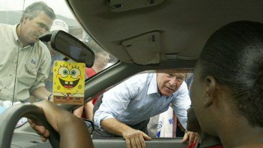 George Bush rozmawiał z mieszkańcami Florydy