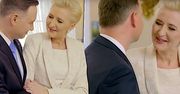 Para prezydencka złożyła wielkanocne życzenia. Nie zabrakło czułego pocałunku [WIDEO]