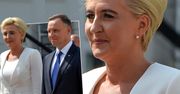 Agata Duda poprowadziła męża za rękę na zaprzysiężenie. Gdzieś już widzieliśmy jej kreację