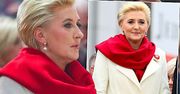 Agata Duda w dwóch stylizacjach świętuje setną rocznicę niepodległości Polski. Zaczęła od biało-czerwonego kompletu