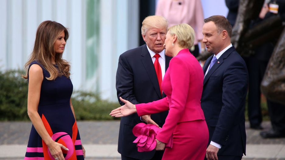 Agata Kornhauser-Duda i Melania Trump