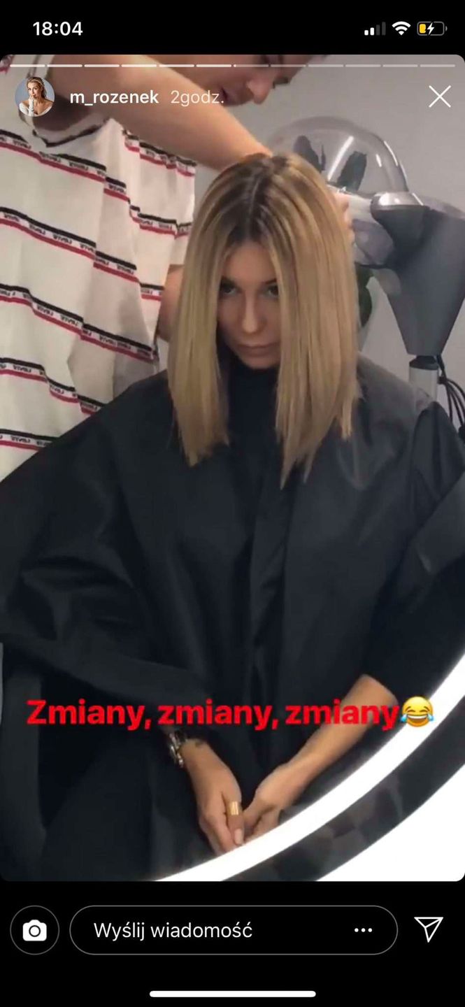 Małgorzata Rozenek po ścięciu włosów