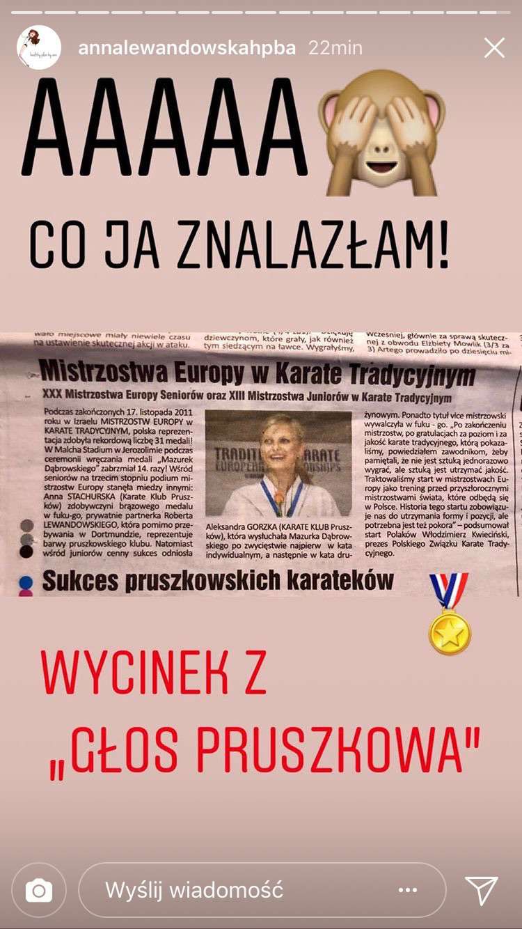 Anna Lewandowska w blond włosach