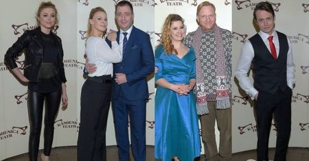 Gwiazdy na próbie spektaklu "SPA" w Teatrze Kamienica: Joanna Opozda, Anna Powierza, Jacek Rozenek, Paulina Holtz...