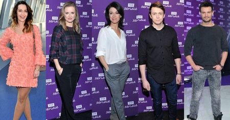 Gwiazdy na nagraniu programu "Ranczo-Fabryka Gwiazd": Magdalena Waligórska, Marta Chodorowska, Anna Iberszer, Mikołaj Krawczyk, Piotr Ligienza...