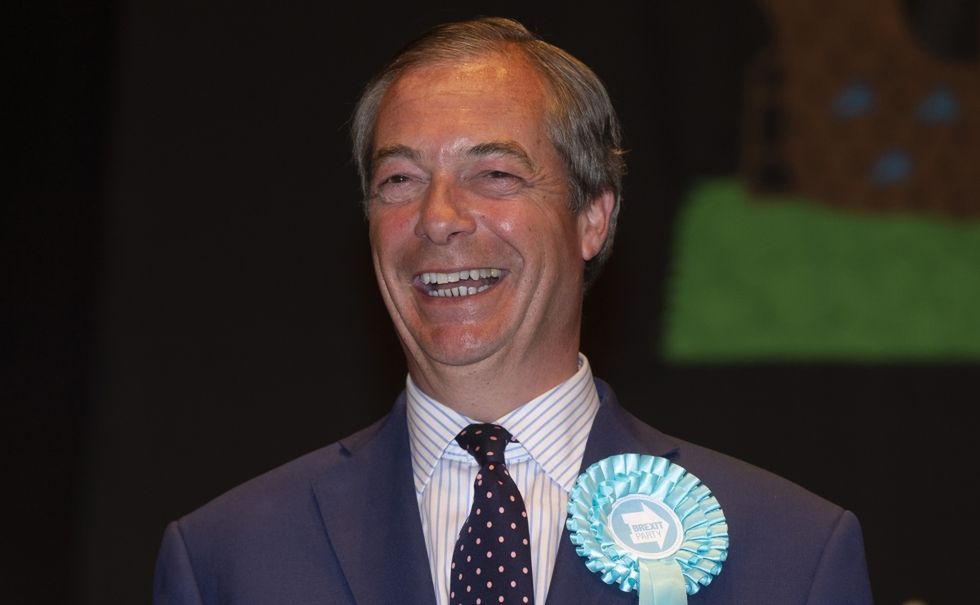 Nigel Farage, lider "Brexit Party" 