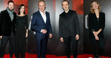 Gwiazdy na premierze filmu "Jestem mordercą": Viola Kołakowska, Tomasz Karolak, Piotr Adamczyk, Michał Żurawski, Magdalena Popławska...