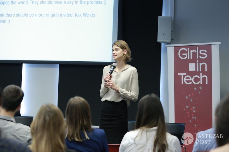 Renata Kaczoruk na otwarciu oddziału Girls in Tech