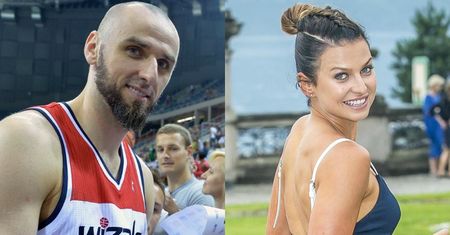 Marcin Gortat przy Robercie Lewandowskim obejmuje Annę Lewandowską [wideo]