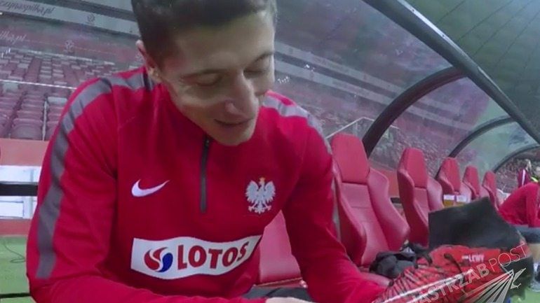 Robert Lewandowski o grze w nowych butach