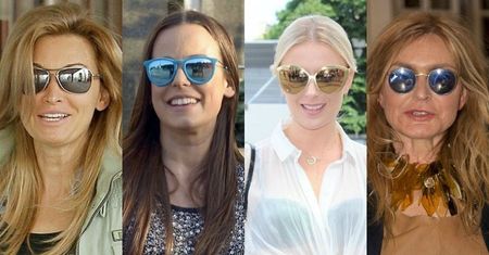 Okulary lustrzanki to hit tego lata! Pokochały je Edyta Górniak, Kinga Rusin, Halina Mlynkova i Monika Olejnik [dużo zdjęć]