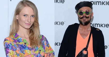 Anna Piszczałka w bluzce w koty i Tomasz Jacyków w neonowych adidasach na promocji marki Pimki [zdjęcia]