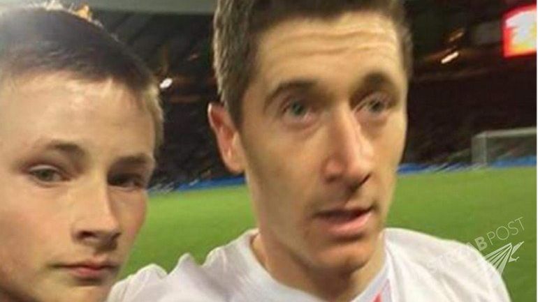 Seflie z Robertem Lewandowskim