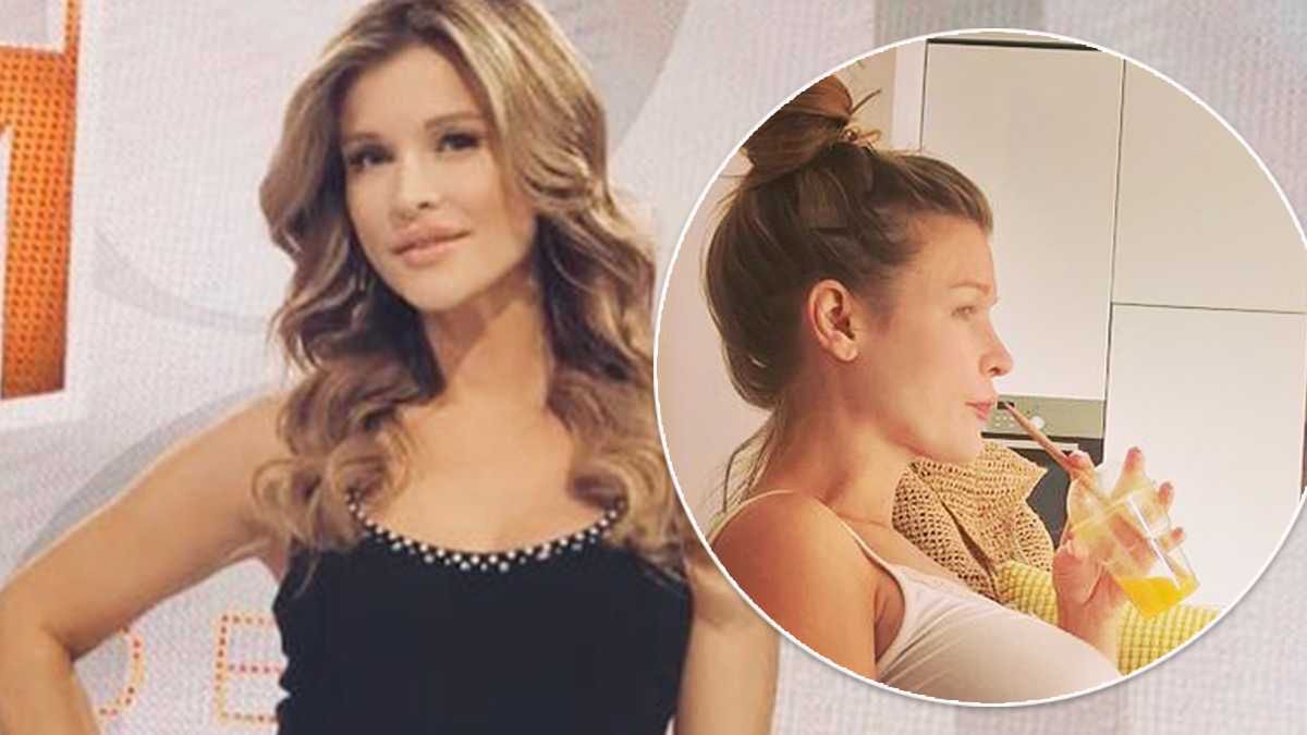 Joanna Krupa na planie "Top Model" ukrywa ciążowe krągłości, za to w domu... Jej brzuszek jest ogromny!