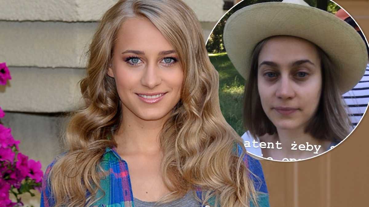 Julia Rosnowska karmi dziecko