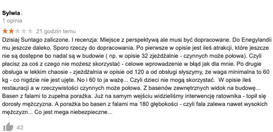 Czytelnik przysłał nam zrzuty z ekranu z opiniami, które jeszcze niedawno były widoczne. 
