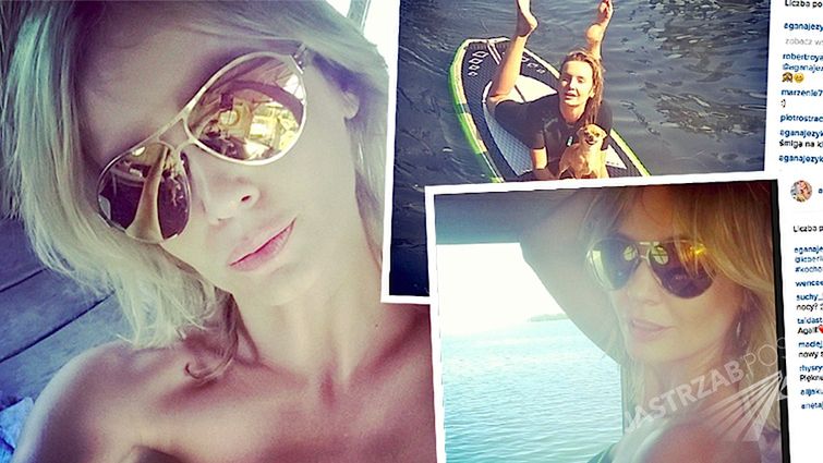 Zdjęcia z wakacji Agnieszki Szulim w Gdyni na Instagramie