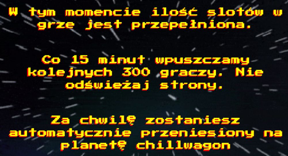 Komunikat na planecie Chillwagonu 