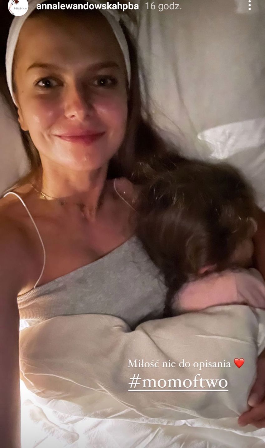 Klara zasnęła w ramionach Anny Lewandowskiej
