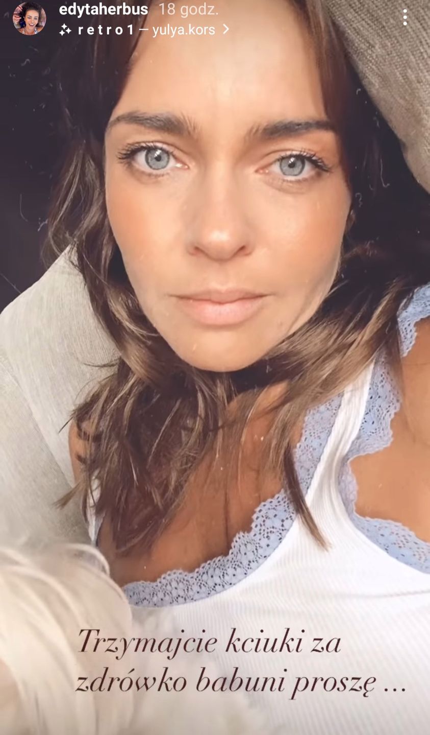 Edyta Herbuś zdradziła, że jej babcia trafiła do szpitala