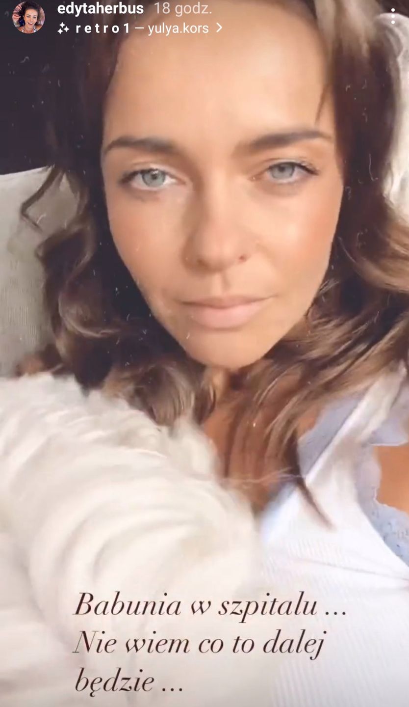 Edyta Herbuś zdradziła, że jej babcia trafiła do szpitala