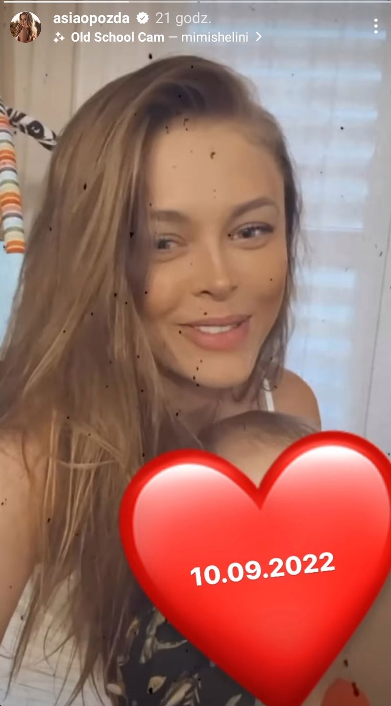 Joanna Opozda z synkiem