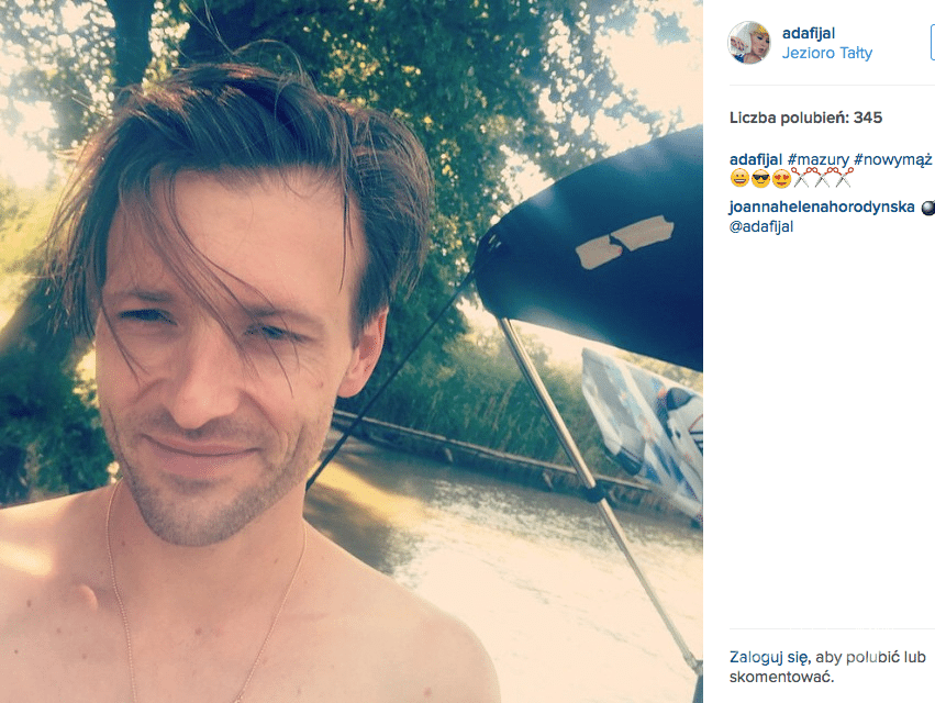 Piotr Walczyszyn - mąż Ady Fijał na Instagramie