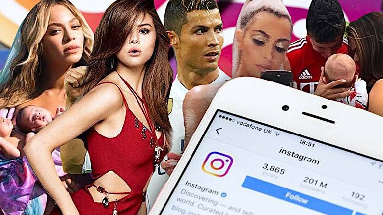 Instagram, zdjęcia gwiazd 2017 rok, ranking