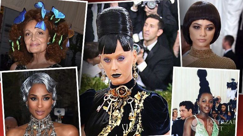 Fryzury gwiazd na MET Gali fot East News, ONS, Instagram