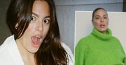 Ashley Graham zrzuciła bieliznę i pochwaliła się ogromnym brzuszkiem. „OMG, gdzie się podział twój pępek?!” Poród tuż tuż