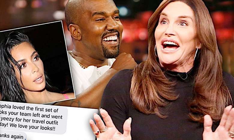 Kanye West wkopał Caitlyn Jenner! Bezczelnie opublikował SMS-a ze zdjęciem jej partnerki!