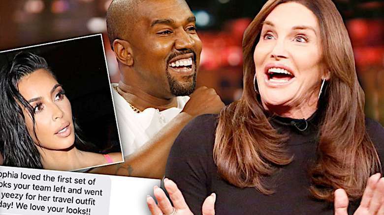 Caitlyn Jenner partnerka SMS Kanye West