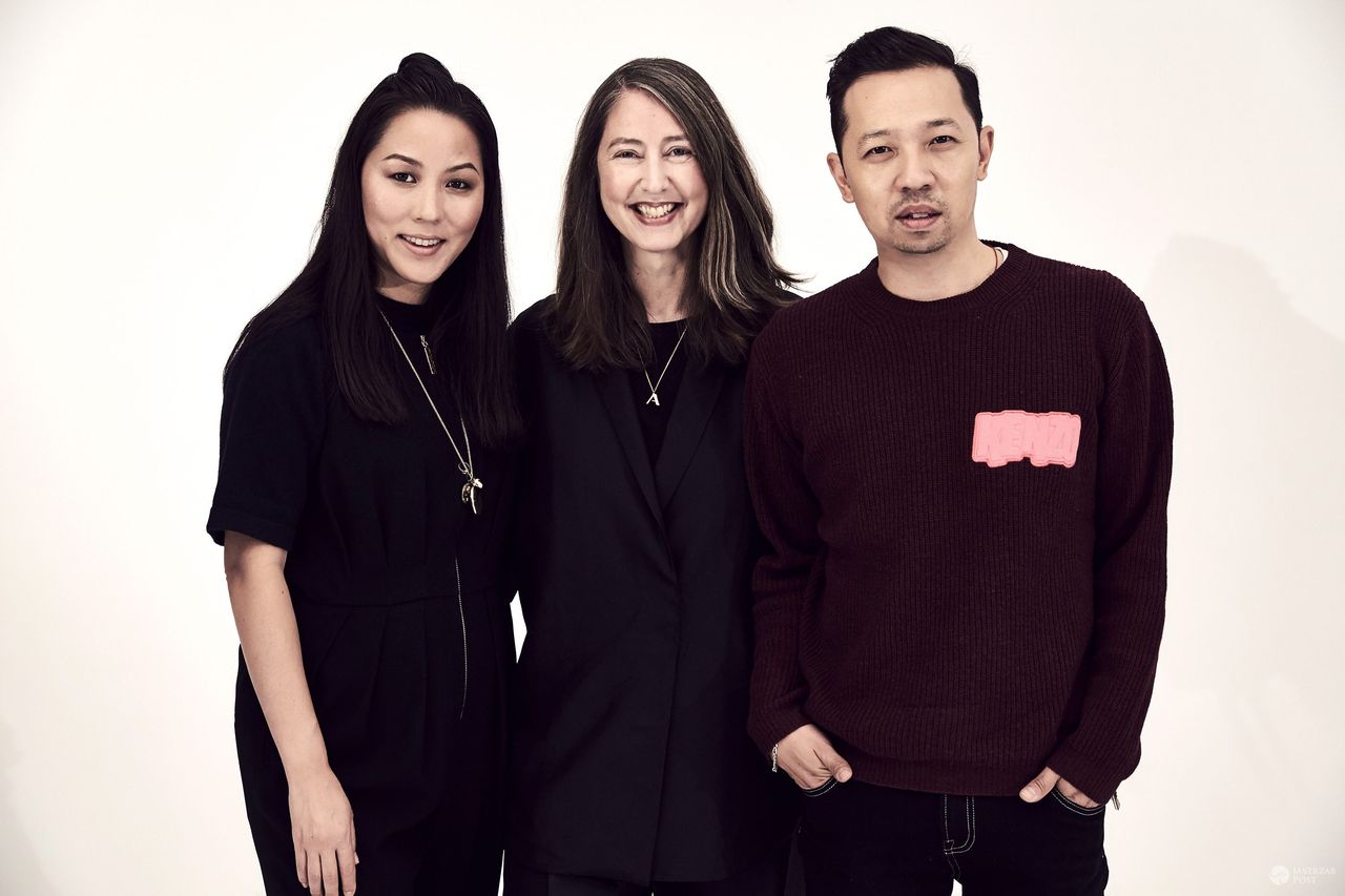 Kolekcja Kenzo x H&M w sklepach od 3 listopada 2016. Na zdj. Carol Lim (dyrektor kreatywna Kenzo), Ann-Sofie Johansson (Creative Advisor w H&M), Humberto Leon (dyrektor kreatywny Kenzo) (fot. mat. pras.)