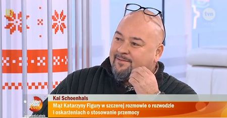 Mąż Katarzyny Figury przerywa milczenie: "Nigdy nie stosowałem przemocy domowej"