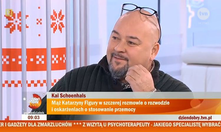 Mąż Katarzyny Figury przerywa milczenie: "Nigdy nie stosowałem przemocy domowej"
