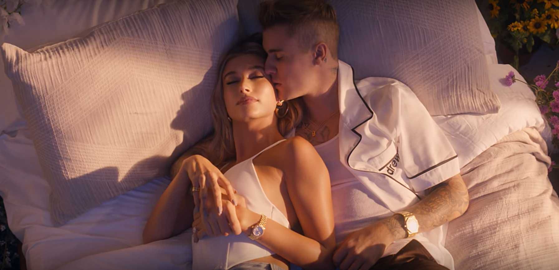 Justin Bieber i Hailey Bieber razem w teledysku