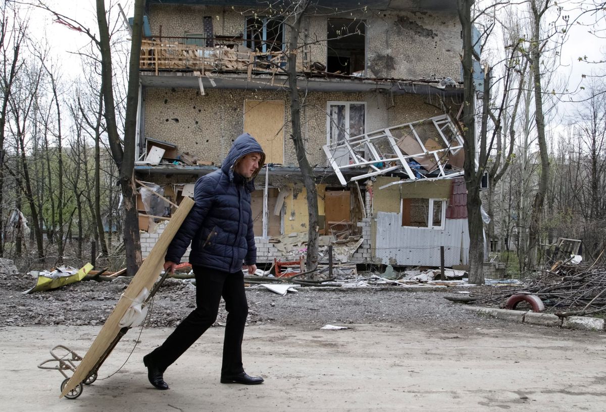 Ostrzał Krasnohoriwki na wschodzie Ukrainy. Osiem osób rannych