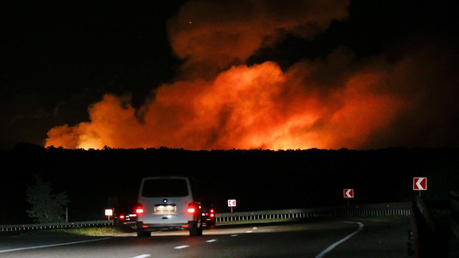 Premier Ukrainy oświadczył, że przyczyną pożaru mogły być „czynniki zewnętrzne”