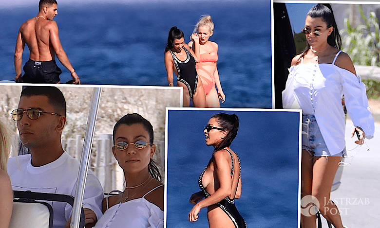 Kourtney Kardashian z arabskim przystojniakiem w Saint Tropez. Na plaży wygląda lepiej niż Kim Kardashian, za to on… Ciacho!