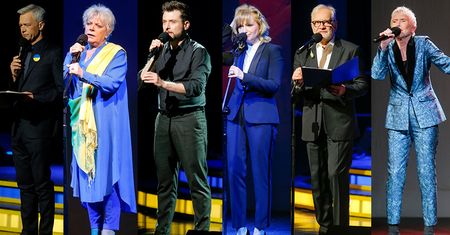 "Warszawskie teatry dla Ukrainy". Gwiazdy na scenie: Katarzyna Żak, Michał Żebrowski, Ewa Błaszczyk, Rafał Szatan