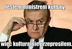 Gliński udziela wywiadu, internauci komentują