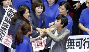 Gorąca krew tajwańskich polityków